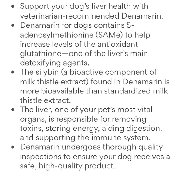 Denamarin liver health supplement for medium dog. (Nutramax laboratories) - Picture 7 of 8
